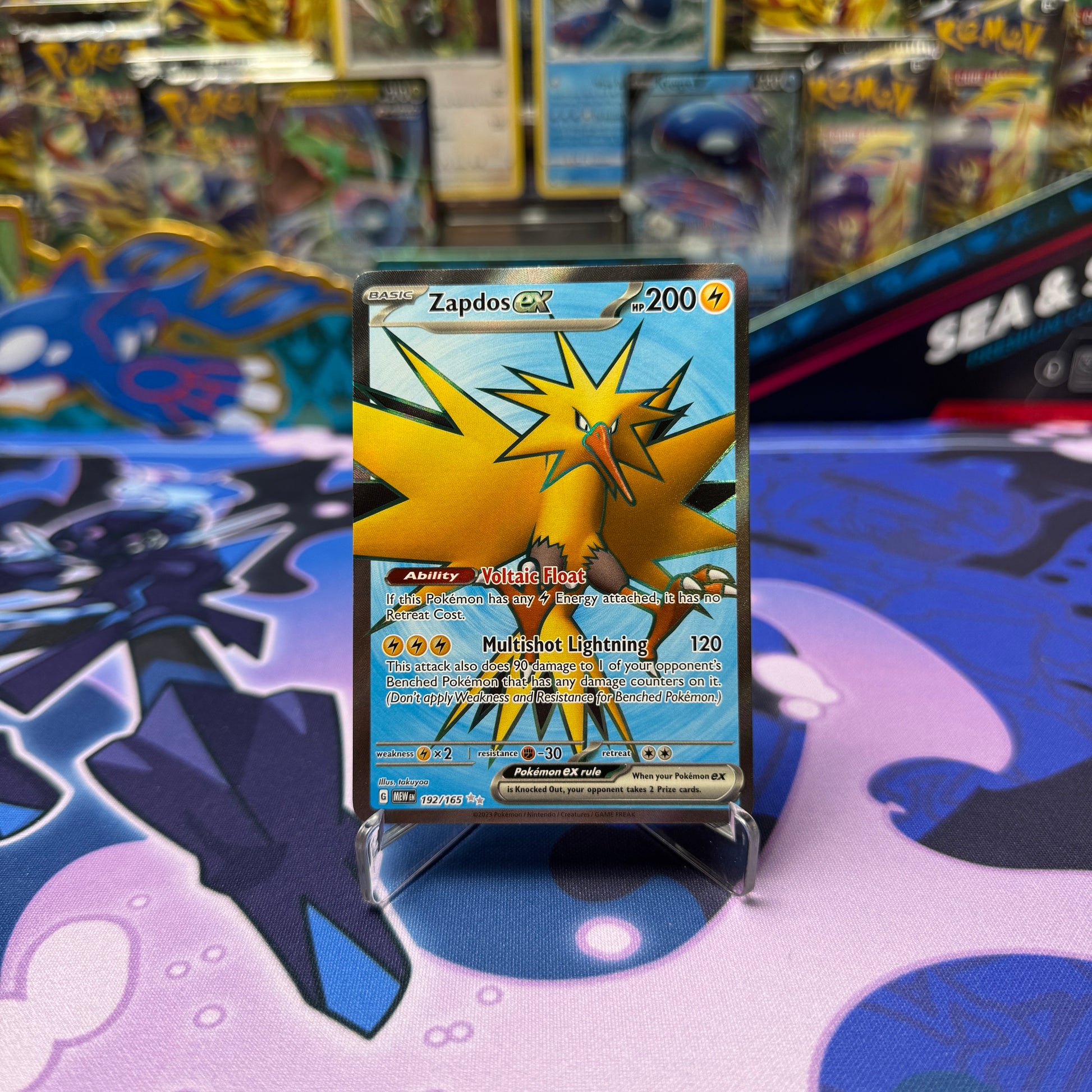 mega zapdos ex pokemon card M Zapdos Ex pokemon card